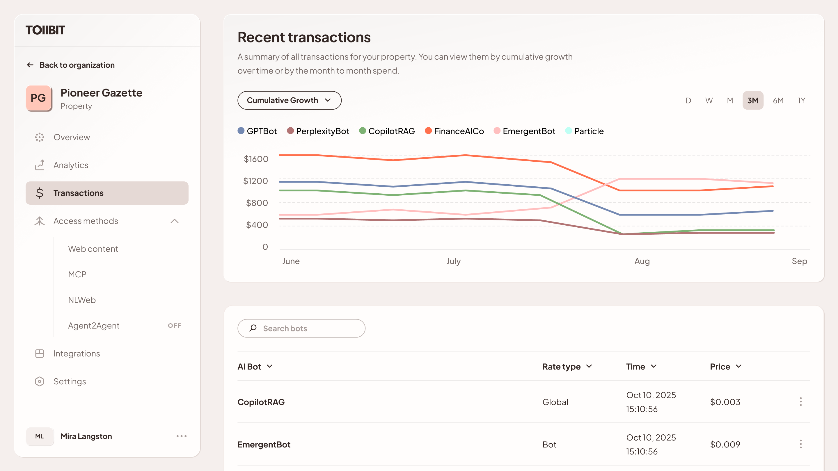 New Transaction Experience
